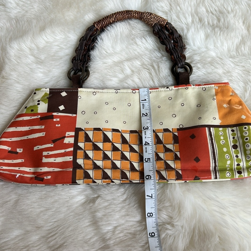 Colorful Patchwork Handbag - image 7